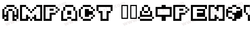 Impact 常规(OpenType TrueType) (Versi字体转换